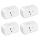 TREATLIFE 4 Pack Smart Plugs That Work with Alexa and Google Home, 7 Day... 