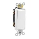 1PC Leviton 5623-2W 3-Way Decora Switch, 20A, 120/177V, 1-Pole, White, Back