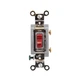HUBBELL WIRING HBL1221R TOGGLE WALL SWITCH 1-POLE 120/277V 20A SPEC GRADE, RED