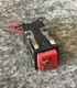 Microswitch AML10 Red Cap Panel Mount Rocker Switch Used