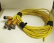 (LOT 6) Efector Inductive Proximity Sensor Cables 3 Prong IFA2002-ABOW/SL/LS-100