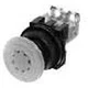 Fuji Electric AR22V2R-02R Switch Emergency Stop N.C. DPST Mushroom Button 45N...