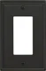 Amerock BP36518 Bronze/Black Mulholland Single Rocker / Gfi Outlet Wall Plate