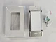 IR-TEC PBS-721W White Low Voltage 1-Pole Light Switch with Decorative Wall Plate