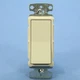 Hubbell Lt Almond Decorator Rocker Single Pole Light Switch 15A Bulk RSD115LA
