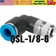 FESTO CORPORATON QSL-1/8-6 Push-in 90 deg Connector