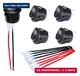DaierTek UL Listed ON Off Round Rocker Switches SPST 20mm Mini 12 Volt DC Mini C