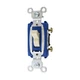 PASS & SEYMOUR 15AC3-I 3-WAY LOCKING SWITCH, 15A, 120/277VAC, IVORY (10 PACK)