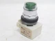 234814 New-No Box; Square D 9001K1L7G Pushbutton Switch; 220VAC; Green