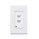 Leviton Low Voltage Pushbutton Station, 2 Button-On/Off, 1 Gang, White