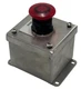 HOFFMAN E1PBSS STAINLESS STEEL ENCLOSURE W/ SIEMENS 52BM9W2 RED PUSHBUTTON NSNP