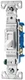 The Eaton 1301-7W-L 15-Amp, 120-Volt Standard Grade Single Pole Framed Toggle AC