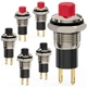 DIYhz Push Button Switch, Self-locking Mini Switches Latching 10mm Round DC24V