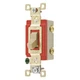 BRYANT 4901GLI Wall Switch,Ivory,20A,1-Pole Switch 49YZ60