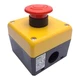 Idec FB1W-HW1B-V402R Emergency E-Stop Pushbutton Switch Enclosure, Twist-Reset