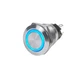 Blue Sea Marine Backlit Push Button ON OFF Switch BLUE LED 10A Stainless Steel