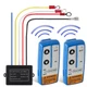 WATERWICH 2pcs Wireless Winch Remote Control Kit 12V Recovery Switch Universa...