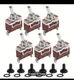 6 Pack Heavy Duty Toggle Switch 3 Pin ON/OFF/ON SPDT 30A 12V Waterproof Marine