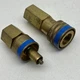 (Pair) Swagelok QC8 Key 5 Brass Quick Connect Fitting w/Female 1/2" NPT Thread