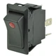 BEP 1001714 SPST Rocker Switch - Off/On, One 1/4" Blade Terminals, 1 Red LED 