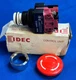 IDEC HEAVY PILOT DUTY EMERGENCY STOP BUTTON AVW401-R 120V AC 8 HZ 19