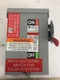 GE TGN3321R 30 AMP 240 VOLT 3 PHASE NON-FUSIBLE OUTDOOR DISCONNECT..D-2091
