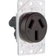 Legrand 385 50 Amp 125/250V 3 Pole 3 Wire Range Power Outlet Flush Receptacle...