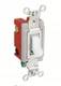 HUBBELL HBL1224W Wall Switch,White,20 A;Back; Side,4-Way 