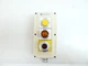 ALLEN BRADLEY 800T-3TZ ENCLOSURE W/ 800T-FXQ24A E-STOP BUTTON 800T-QB24 800T-B 