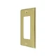 Deltana SWP4754U3  Polished Brass Switch Plate Single Rocker
