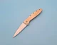 Kershaw 1660OR Leek Pocket Knife - Assisted Plain Blade - Orange - Liner Lock