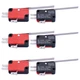 Twidec/6Pcs Micro Limit Switch Long Straight Hinge Lever Arm SPDT Snap... 
