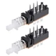 uxcell&reg; Push Button Switch DPDT 6 Pin 1 Position Self-Locking 2pcs 20mm,2pcs