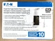 Pack of 10 Eaton 1301-7W White 15A Single Pole Toggle Light Switches 120V NEW