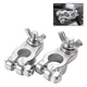 CZC AUTO Car Battery Terminal End with Wing Nut Connectors Silver 