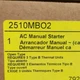 Square D 2510MBO2 AC Manual Motor Starter NOS Open Box Schneider