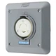 Hubbell Wiring Device-Kellems Hbl2320sr2 Locking Receptacle, L6-20R, 20 A, 250V