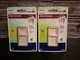 Lot of 2 Leviton Decora SureSlide Universal Single-Pole Slide Dimmers 6672 White