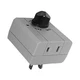 AC Plug-In Dimmer Switch - SPST / On - Off : 30-10194 by Philmore LKG Grey 