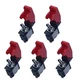 ESUPPORT 12V 20A Red Cover Rocker Toggle Switch SPST ON/Off Car Truck Boat 2Pin