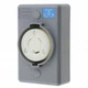 HUBBELL HBL2320SR Lck Recept,20 A;Gray;Valox,L6-20R,1Gng 4CT69
