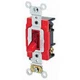 1PC Leviton 1222-PLR Double-Pole Pilot Light Toggle Switch, 20A,120V, Red,