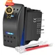 Nilight Waterproof Rocker Switch Toggle ON Off Switch,