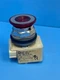 Square D 9001-KM38LR Ser C 120V AC-DC Light Module w/ 9001-R22 Red Mushroom Knob