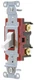 Hubbell 1222W, 120/277 VAC, 20 A, 2-Pole, Heavy Duty, Toggle Switch, 1 pc