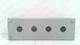 HOFFMAN E4PBG, NVENT 4-HOLE PUSHBUTTON ENCLOSURE TYPE 12 59040 #332644