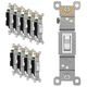 ENERLITES Toggle Light Switch, Single Pole, 15A 120-277V, Grounding Screw, Resid