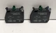 LOT OF 2 NEW OLD STOCK! SCHNEIDER 10A 600V 1N.O. CONTACT BLOCKS ZBE-101