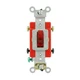 20A Heavy Duty Double-Pole Toggle Switch, Red - Leviton 1222-PLR