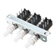 uxcell Interlock Push Button Switch Piano Type DPDT 6 Pin 3 Row DPDT,3